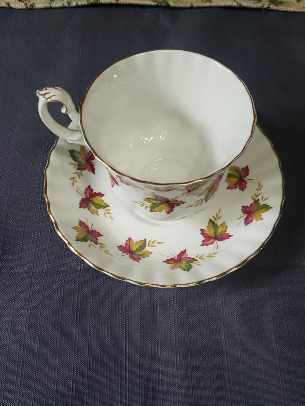 ROYAL ALBERT "FROM SEA TO SEA" CANADA FOOTED CUP & SAUCER - Picture 5 of 5